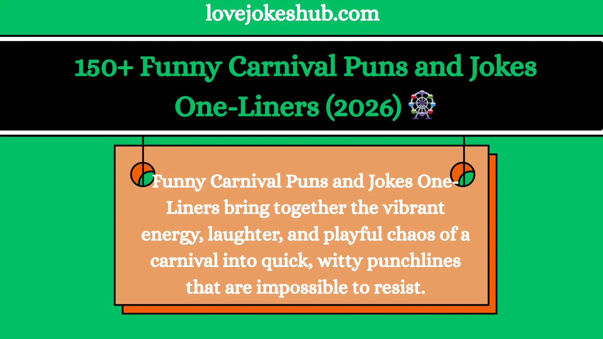 150+ Funny Carnival Puns and Jokes One-Liners (2026)