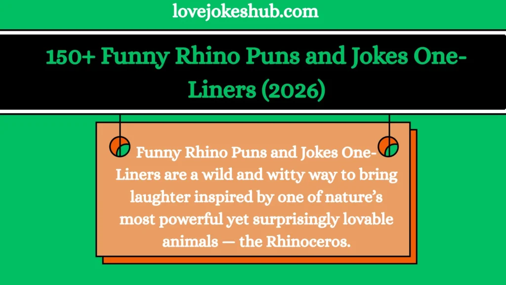 150+ Funny Rhino Puns and Jokes One-Liners (2026)