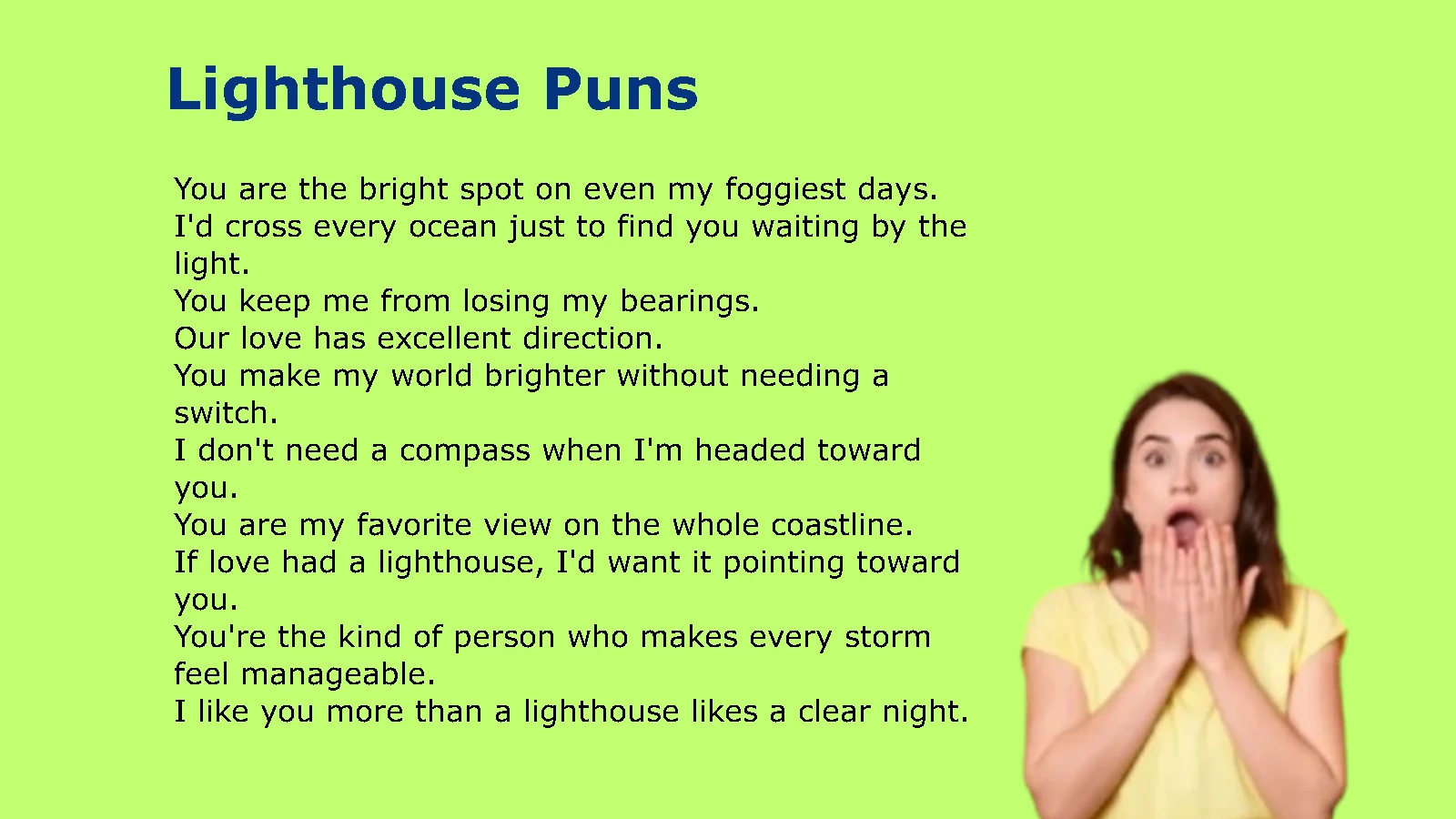 Lighthouse Puns